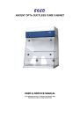 ascent opti® ductless fume cabinet user & service manual