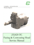 ZX420-TC Facing & Contouring Head Service Manual