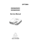 OPTOMA ES550/ES551 EX550/EX551 Service Manual
