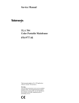 Service Manual TLA 704 Color Portable Mainframe 070