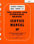 Twin Leading Shoe Hydraulic Brake Service Manual