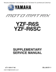 YZF-R6S(C) Supplementary Service Manual