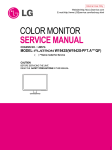 COLOR MONITOR SERVICE MANUAL