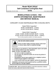 models rgac & sgac - Johnson Controls Inc.