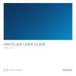 WESTLAW USER GUIDE - Facultad de Derecho