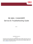 MC-860 / CX2633MFP Service & Troubleshooting Guide