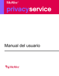 McAfee Privacy Service Manual del usuario