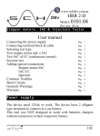 HRR 2-D User manual