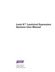 Lenti-X™ Lentiviral Expression Systems User Manual