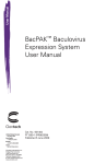 BacPAK™ Baculovirus Expression System User Manual