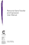 Retroviral Gene Transfer and Expression User Manual
