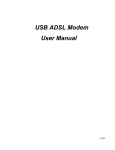USB ADSL Modem User Manual
