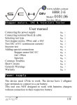 HRR 2-E User manual