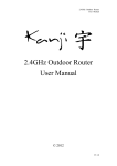 2.4GHz Outdoor Router User Manual