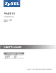 NAS540 User's Guide - Server 2