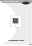 User interface Comfort™Series User and Installation Manual
