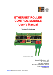 ETHERNET ROLLER CONTROL MODULE User's Manual