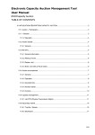 Electronic Capacity Auction Management Tool User Manual