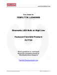 User Guide for FEBFL7730_L20H008B Dimmable LED Bulb at High