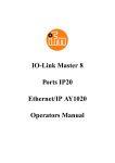 IO-Link Master 8 Ports IP20 Ethernet/IP AY1020 Operators Manual