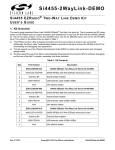 Si4455 EZRadio Two-Way Link Demo Kit User's Guide
