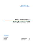 MAX II Development Kit Getting Started User Guide