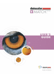 Datacolor Match Textile User's Guide (Version 1.0)