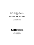 BCT-2000 Software and BCT-128 and BCT