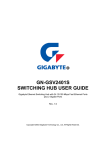GN-GSV2401S SWITCHING HUB USER GUIDE
