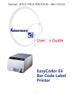 User's Guide EasyCoder E4 Bar Code Label Printer