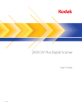 A61316, User's Guide for the Kodak 2400 DV Plus Digital Scanner