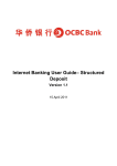 Internet Banking User Guide– Structured Deposit