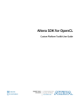 Altera SDK for OpenCL Custom Platform Toolkit User Guide