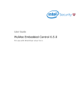 McAfee Embedded Control 6.5.0 User Guide For use with