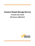 Amazon Simple Storage Service Console User Guide