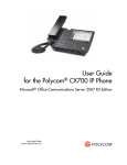 Polycom CX 700 User Guide