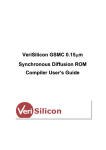 VeriSilicon GSMC 0.15um Syn. DROM Compiler User's Guide