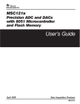 MSC121x User's Guide