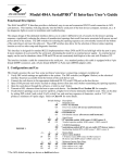 Model 484A SerialPRO II Interface User's Guide