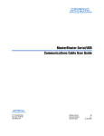 MasterBlaster Serial/USB Communications Cable User Guide