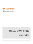 Wowza nDVR AddOn User's Guide