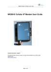 WG8010 Cellular IP Modem User Guide