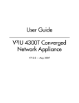 V2IU 4300T User Guide, V7.2.2 - Support