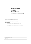 Hydro-Probe Orbiter (Rotating Mounted) User Guide