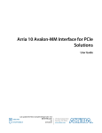 Arria 10 Avalon-MM Interface for PCIe Solutions User Guide