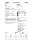 Operating Instructions Type 5404