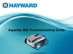 AquaVac 500 Troubleshooting Guide