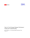 Tips for Tivoli Storage Manager Performance Tuning and