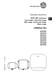 Operating instructions RFID UHF antennas Low range / ultra