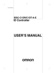 IDSC-C1DR/C1DT-AE ID Controller User's Manual